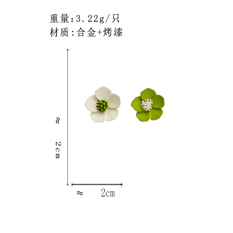 BJ5123森系小清新花朵S925銀針耳釘2023.06.27