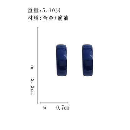 BN4984復古創意C字形滴油S925銀針耳環2023.11.21