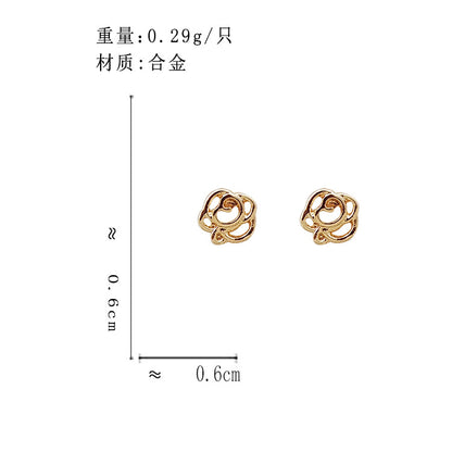 BK7142法式簡約迷你花朵造型S925銀針耳釘2023.07.07