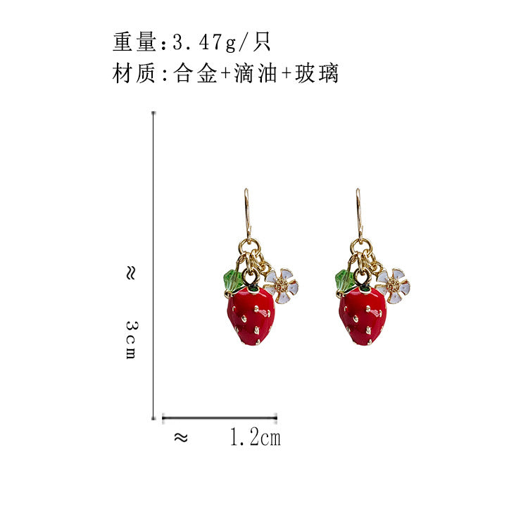 BO5288自主設計夏日草莓耳環2023.10.03