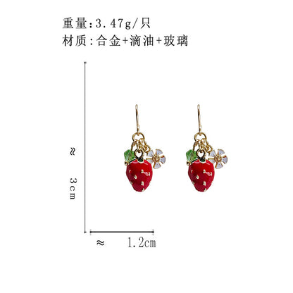 BO5288自主設計夏日草莓耳環2023.10.03