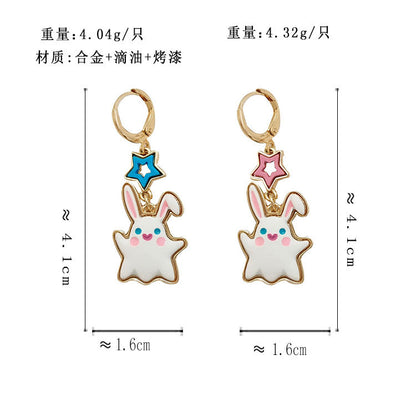 BJ7590原創卡通趣味兔子個性耳環2024.06.07
