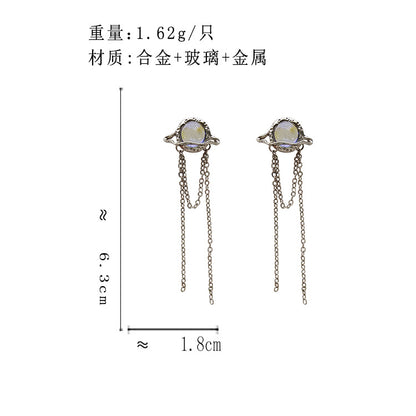 BJ5851自主設計歐美金屬炫彩長款S925銀針耳釘2023.06.23