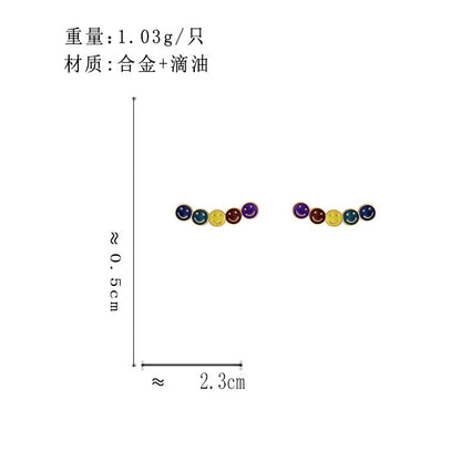 BD7408簡約個性笑臉耳環2023.12.22