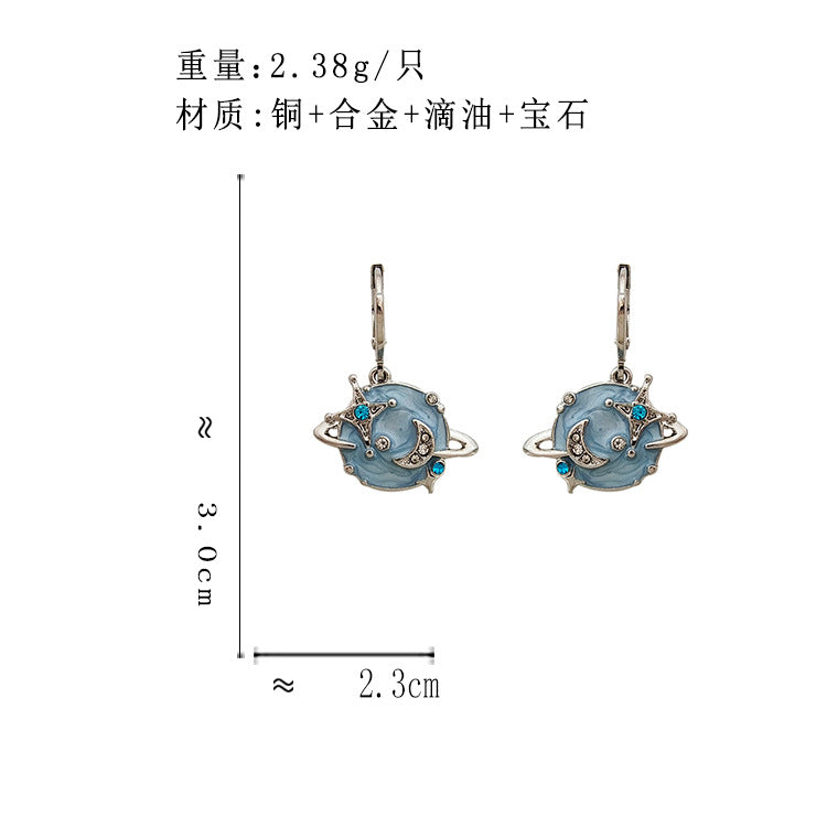 BM6986原創設計甜酷風環繞星球藍色耳扣2023.05.19