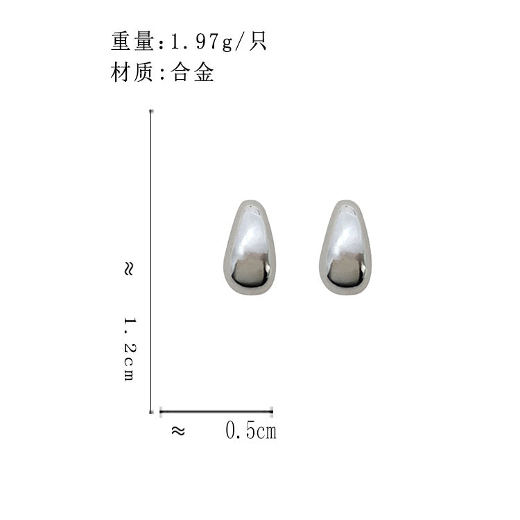 BJ7083韓國簡約金屬感C字小巧氣質S925銀針耳釘2023.06.20