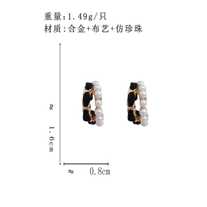 BS6322法式復古氣質珍珠S925銀針耳釘2023.09.26