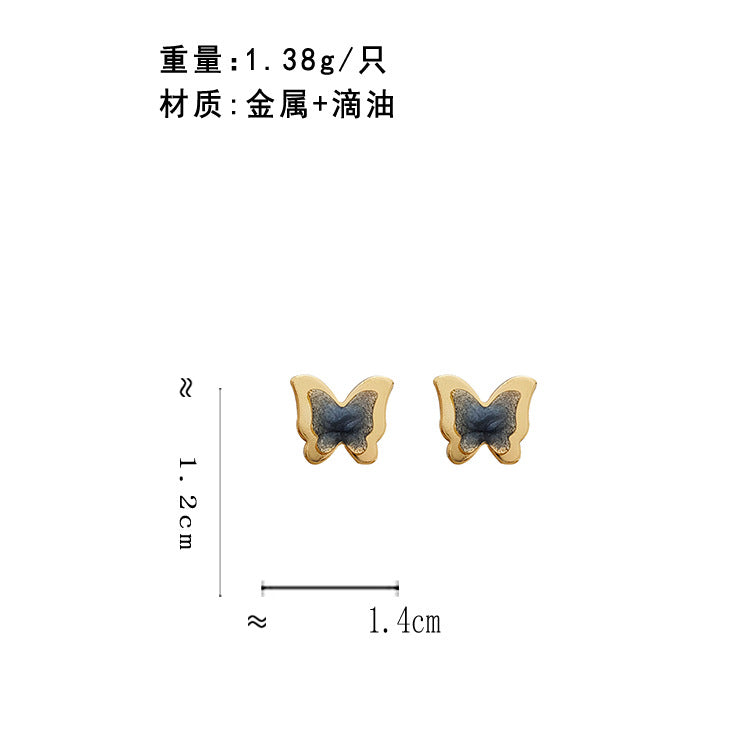 BO7256氣質簡約小巧蝴蝶S925銀針耳釘2023.10.03